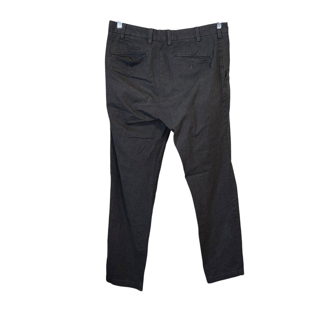 Brooks Brothers Red Fleece Mens Gray Slim Fit Trouser Pants W34 L34 - Picture 7 of 9